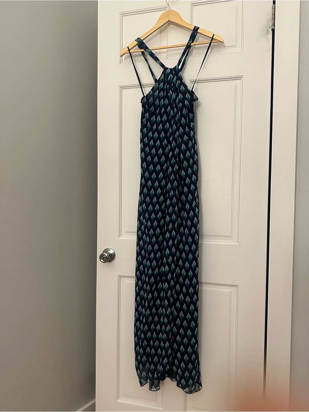 Diane Von Furstenberg Silk Halter Maxi Dress - Picture 3 of 3